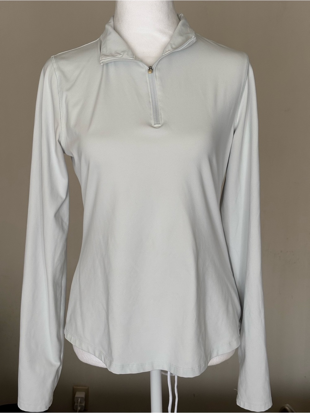Yogalicious Light Blue Long-Sleeve Quarter-Zip Top